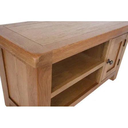 Torino solid oak small TV unit