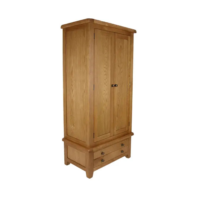 Torino oak furniture small wardrobe