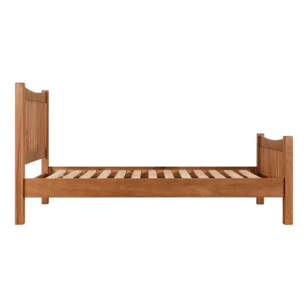 Torino solid oak 4"6' double bed
