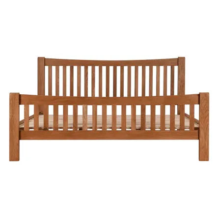 Torino solid oak king size bed