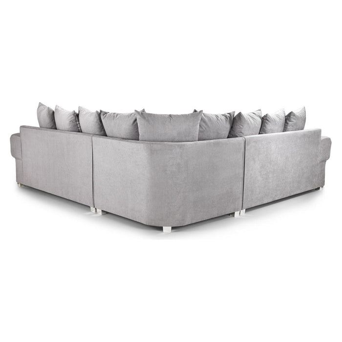 Sasha scatter back sofa bed in light grey