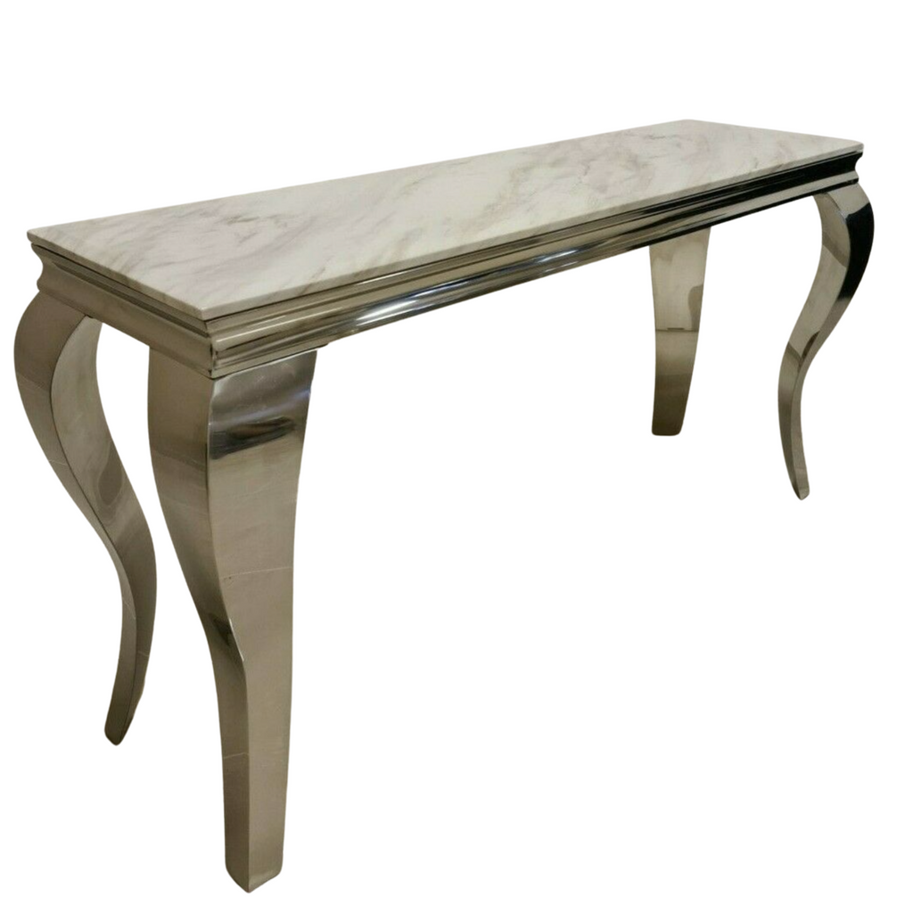 Louis console table in solid marble 140cm & 120cm sizes available