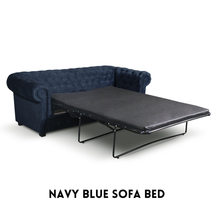 The Grande fold out metal action chesterfield sofa bed